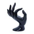 thumbnail image 1 of Mano de maniquí femenina Soporte para exhibición de joyas Soporte para anillos Soporte para exhibición de anillos Negro, 1 of 8