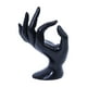 thumbnail image 1 of Expositor de joyas multifuncional con forma de mano de maniquí Negro, 1 of 9