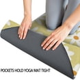 thumbnail image 3 of Beige Daisy Flower White Blooms Pattern Hot Yoga Mat Towel Non Slip for Hot Yoga - Quick-Drying Yoga Mat Cover with 4 Corner Pockets with Travel Bag - Hot Yoga Towel Non Slip 74"x26", 3 of 6