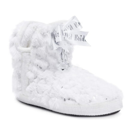 MUK LUKS Women's Krystal Bridal Amira Slippers