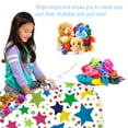 thumbnail image 2 of Posh Creations Bean Bag Stuffable Cover Only-for Toys,Canvas,Kids, 4 ft, Multicolor Stars,White, 2 of 3
