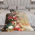 thumbnail image 5 of Merry Christmas Throw Blanket Soft Warm Vintage Santa Claus Motorcycle Lightweight Flannel Plush Fuzzy Blankets Gift for Women Kids Boys Teens 50X60 in, 5 of 6