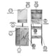 thumbnail image 5 of Combo Gabinete De Baño BARCELONA Mueble Sobre WC Y Botiquin., 5 of 6