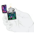 thumbnail image 5 of Zippo Black Light Trippy Mushgroom Black Matte Pocket Lighter, 5 of 7