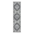 thumbnail image 2 of Luxee Designs Alexandria Collection – 2×6 ft – Vintage Medallion Runner Rug – Bordered, High-Traffic, Pet-Friendly, Stain Resistance – Dark Gray, 2 of 9