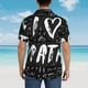 thumbnail image 4 of Balery I love Math Camisas hawaianas de manga corta para hombre, camisas playeras de corte holgado, camisas de vacaciones con botones,Large, 4 of 7