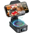 thumbnail image 1 of wonima11 Gifts for Men Women, Cell Phone Stand with Wireless Bluetooth Speaker, Colorful LED Lights, Anti-Slip Base HD Surround Sound, Rechargeable (3000mAh), for Teens, Men, Women for Christmas, 1 of 1