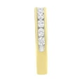 thumbnail image 5 of IGI Certified 18K Yellow Gold 1.0 Cttw Channel Set Round-Cut Diamond 11 Stone Anniversary/Wedding Band Ring (I-J Color, I1-I2 Clarity) - Size 6.5, 5 of 9