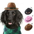 thumbnail image 3 of Reheyre Dog Cowboy Hat - Adjustable Rope - Fashion Photo Prop - Pet Halloween Christmas Street Hat - Dog Accessories, 3 of 8