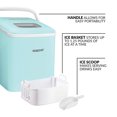 thumbnail image 4 of Igloo ICEB26HNAQ 26-Pound Automatic Self-Cleaning Portable Countertop Ice Maker Machine With Handle, Aqua, 4 of 6