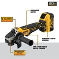 thumbnail image 3 of Amoladora angular DEWALT DCG413R2 20 V MÁX. 11,4 cm con freno, 3 of 9