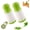 2pcs, variant on Picador de Cilantro, Cilantro Cutter with Stainless Steel Blade, Manual Twist Herb Chopper for Parsley, Garlic, Nuts, Leafy Herbs and Salad Preparation, 6.69 in
