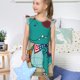 thumbnail image 4 of Balery Cool Dino Playing Skateboard Camisón de princesa para niñas, pijama de algodón con mangas abullonadas, suave y bonito.-XX-Large, 4 of 6