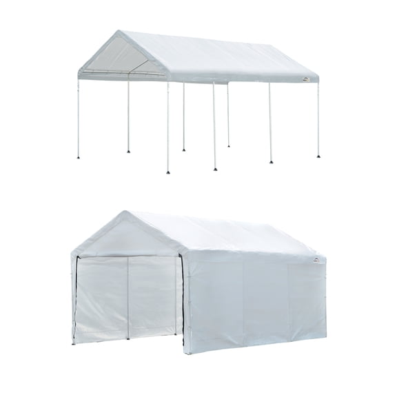 ShelterLogic MaxAP 10 x 20 x 10 ft White Gazebo Canopy 2-In-1 Enclosure Kit