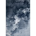 thumbnail image 1 of La Dole Rugs Blue Abstract Contemporary Marble Minimal Design Area Rug For Living Room Bedroom Dining Kitchen 6'7"x9'6", 1 of 7