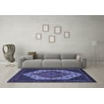 thumbnail image 3 of Ahgly Company Indoor Rectangle Persian Blue Traditional Area Rugs, 5' x 7', 3 of 4