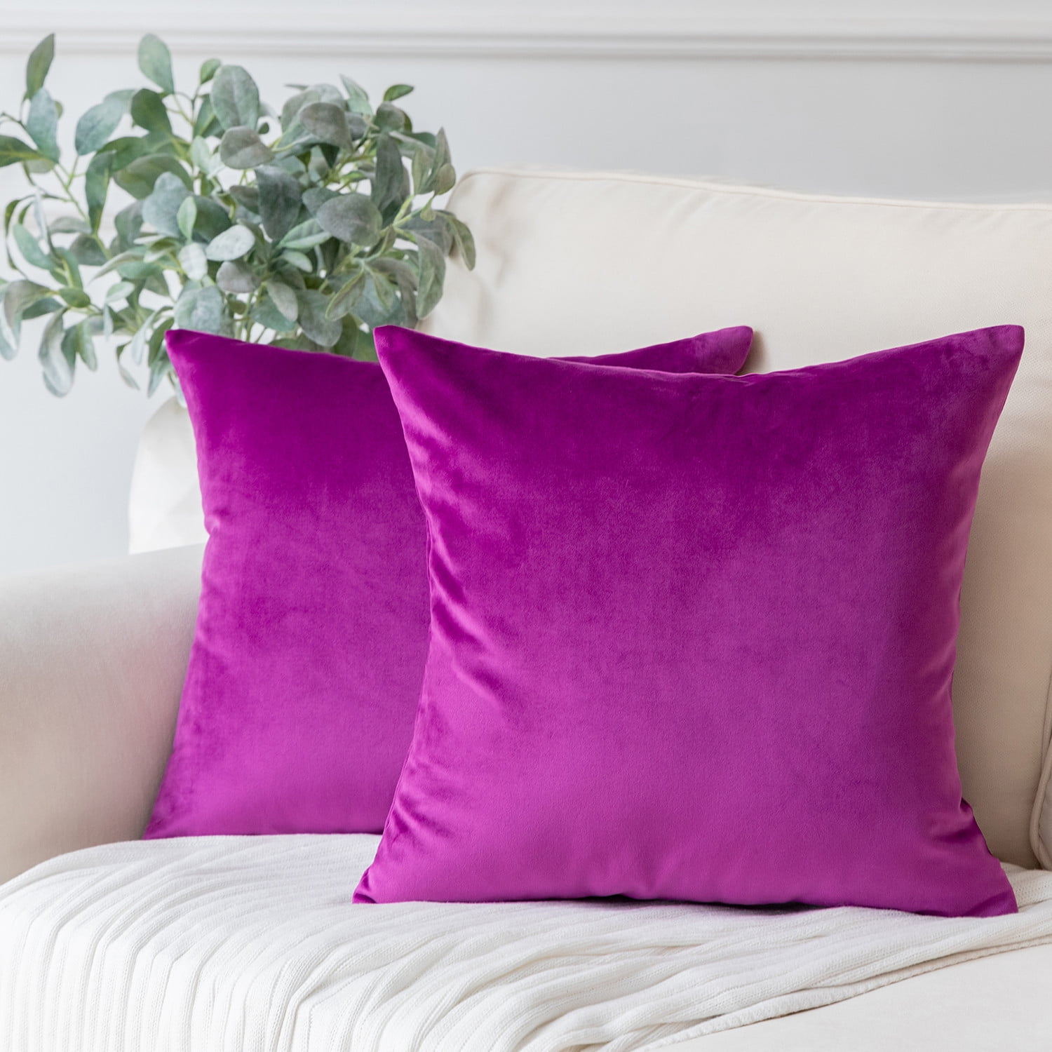 Phantoscope Soft Silky Velvet Series Square Decorative