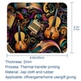thumbnail image 5 of Musical Instrument Printed Desk Mat Mousepad, Non-Slip Rubber Bottom, 8.3x9.8 Inch, Suitable for Office and Gaming, 5 of 6