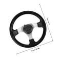 thumbnail image 4 of HEATSHAKING 1Pack 11.79X11.79X2.36In Racing Steering Wheel For Off-Road Driving, 4 of 6