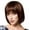 Brown, variant on Brown Short Straight BoBo Wig Pullover Toupee High Temperature Fiber Synthetic Hair For Women Daily Party Fashion 10 Inch