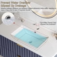 thumbnail image 5 of 36 Inch Bathroom Vanity with Sink Combo, Floating Bathroom Vanity with 2 Fluted Drawers & Metal Handle, Modern Wall Mount Storage Cabinet with Ceramic Integrated Sink for Small Space (Blue), 5 of 6