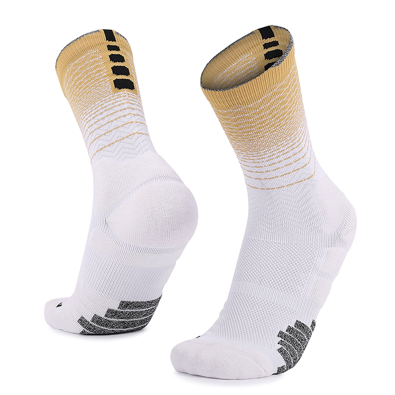 Athletic Basketball Socks Compression Breathable Cushioned Soccer Sports Crew Socks for Men Youth Boys 