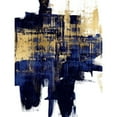 thumbnail image 3 of Wise, Alex 12x14 Black Modern Framed Museum Art Print Titled - Dynamic Gold on Blue I, 3 of 5