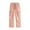 Pink, variant on JTieacloth Mens Elastic Waist Pants Summer New Men's Solid Color Loose Workwear Style Ice Silk Large Pocket Wide Leg Pants Casual Straight Pants Black