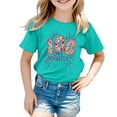 thumbnail image 1 of TZEWGL Chemise Mignonne pour Enfant Imprimé Graphique Col Rond Manches Courtes Vêtements pour Enfants Taille 6-7T, 1 of 4
