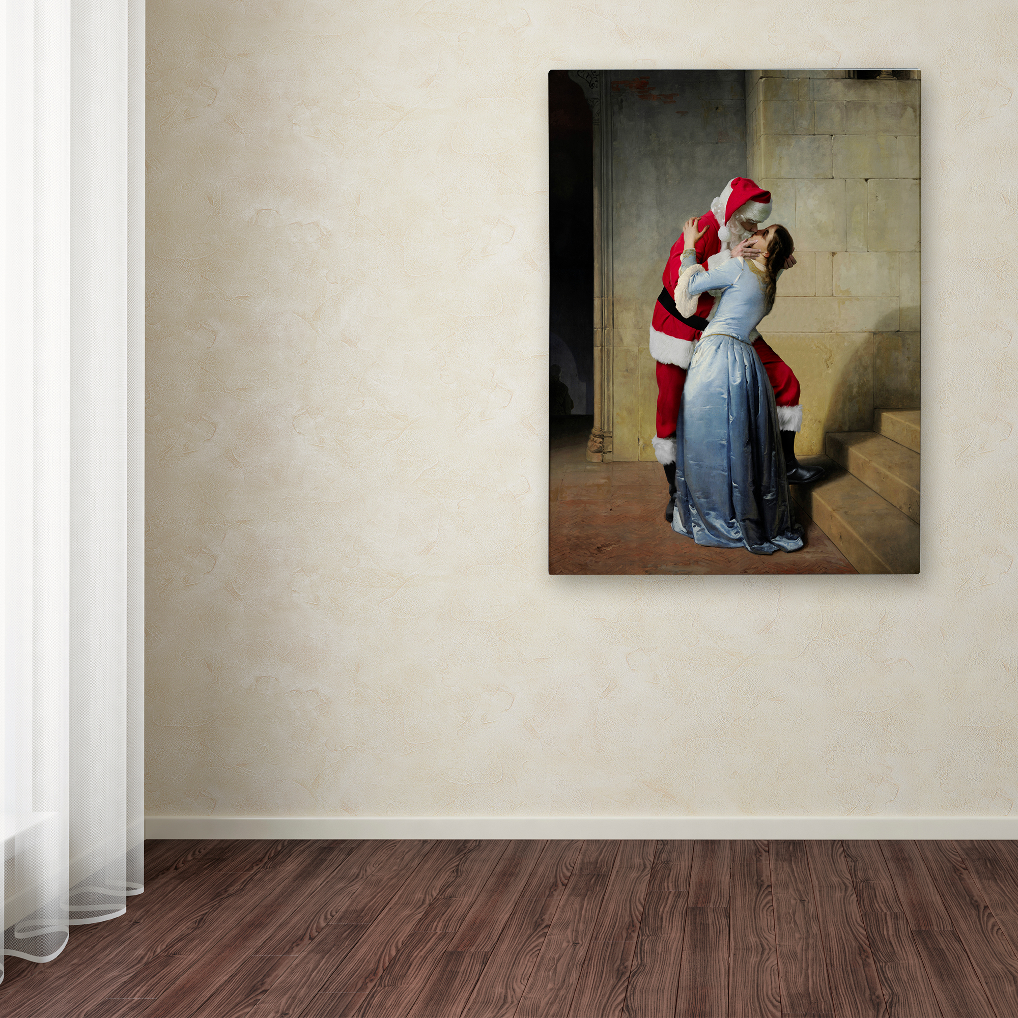 Trademark Fine Art 'Hayez-The Kiss' Canvas Art by Ed Wheeler
