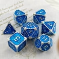 thumbnail image 3 of 7Pcs Polyhedral Dice Irregular Big Numbers Board Games Colored Assortment Dices Blue, 3 of 5