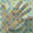 thumbnail image 3 of Teal Tulle Curtains with Rod Pocket, Traditional Moroccan Cultural Pattern Trellis Quatrefoil Motif in Vibrant Colors Retro, Sheer Drape for Wedding Party 2 Panels, 7 Sizes, Multicolor, by Ambesonne, 3 of 3