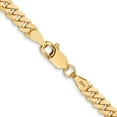 thumbnail image 3 of 10K Yellow Gold Curb Chain Styles Necklace 3.9 mm Flat Beveled 22 inch, 3 of 4