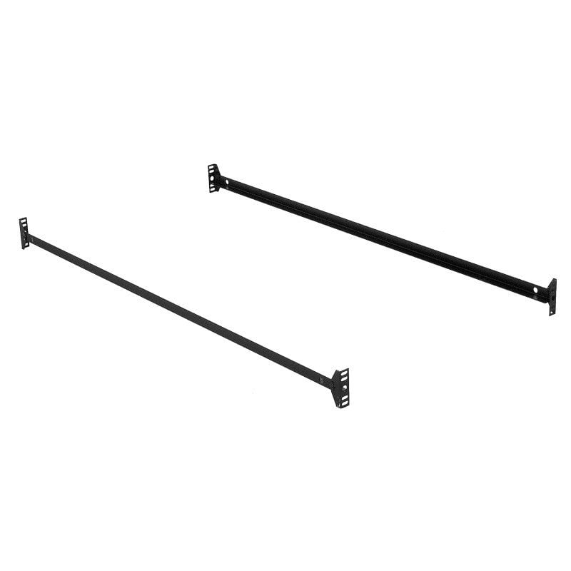 Fashion Bed Group 75Inch 145B Black Bed Frame Side Rails with BoltOn Brackets for Headboards