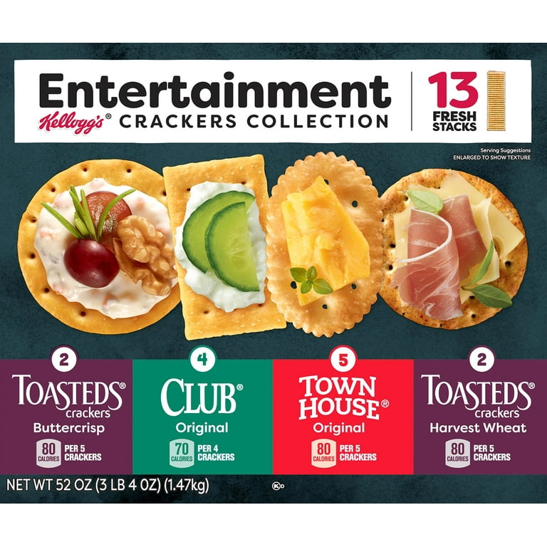 Kellogg's Entertainment Crackers Assorted Flavors, 52oz, Toasteds
