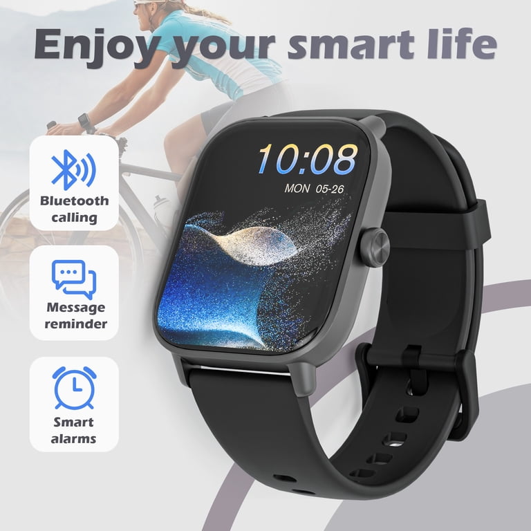 SANPTENT Smart Watch Compatible with Iphone and Android, 1.83
