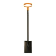 Fiskars Steel D-Handle Square Garden Spade Shovel with Extra-Large Handle