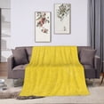 thumbnail image 7 of KLL Fleece Blanket Plush Throw Blanket Yellow Glitter ,Soft Fuzzy Cozy Flannel Blanket for Couch Sofa Bed.(50"x40" ), 7 of 7