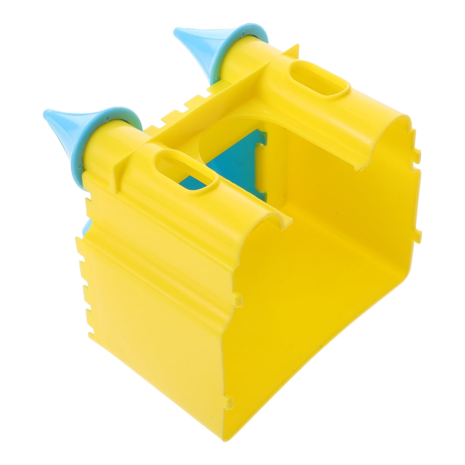 NICEXMAS Small Yellow Plastic Hamster House Pet Hideout Comfortable Animal Hut for Small Pets