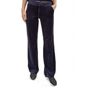Juicy Couture Regal Navy Blue Velour Del Rey Pants Size XS