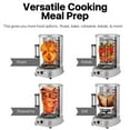 Vertical Tower Rotating Rotisserie Oven Grill Shawarma Kebab Electric