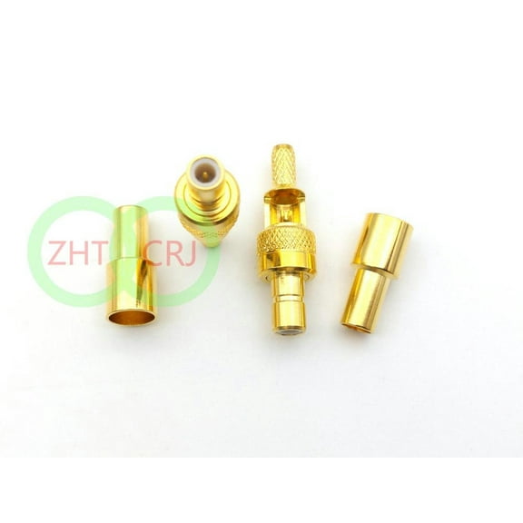 FOR 100pcs 50oHM SMB Male Plug Connectors Crimp With For RG316,RG174,LMR100 cable