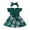 Green, variant on Staki Pattern Dress for Girls Girls Dress Summer Spring Lace Fly Sleeve Round Neck Casual Dress 3-24M(Green,18-24 Months)