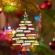 thumbnail image 5 of Colgante de árbol de Navidad, libro de Navidad, árbol, atrapasol, adorno para coche, decoración acrílica navideña para fiestas., 5 of 5