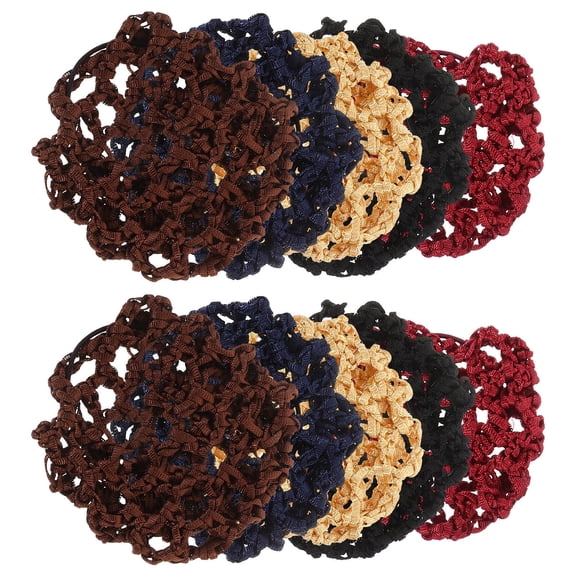 PTOOTP 10pcs Hair Wrap Tools Set Vintage Style Hair Bun Covers Cloth Accessories for Women