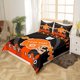 thumbnail image 2 of Funda Nórdica Deportes,Juego de Cama Fútbol para Niños Adolescentes Adultos,Naranja Rojo, 2 of 7