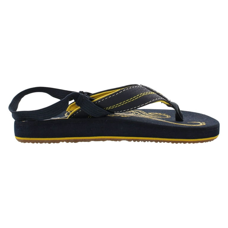 Olukai Paki Boys Shoes Size 9 Color Navy Yellow Walmart
