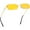Yellow, variant on Retro Small Narrow Rimless Sunglasses Clear Eyewear Vintage Rectangle Sunglasses for Women Men