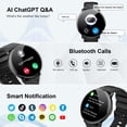 thumbnail image 2 of AI Smart Watch for Men Android iphone, 1.39" Touchsreen Fitness Tracker with Bluetooth Call, 110+ Sport Modes, IP68 Waterproof, Gift Idea, Black, 2 of 7