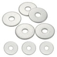 thumbnail image 1 of 5 Pcs Rondelles Plates en Acier Inoxydable 304 M8.5 8.5mm ID 30mm OD 2mm Épais, Argent, 1 of 6